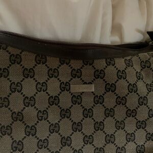 Gucci Black and Gray Patterned Tote